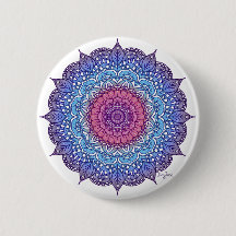 Mandala feuille de fleurs violettes