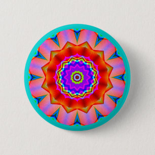 Badge Rond 5 Cm Mandala fractal