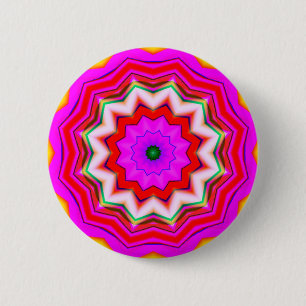 Badge Rond 5 Cm Mandala fractal - 17
