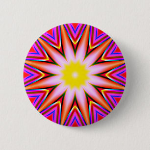 Badge Rond 5 Cm Mandala fractal - 18