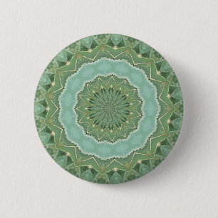 Badge Rond 5 Cm Mandala succulent