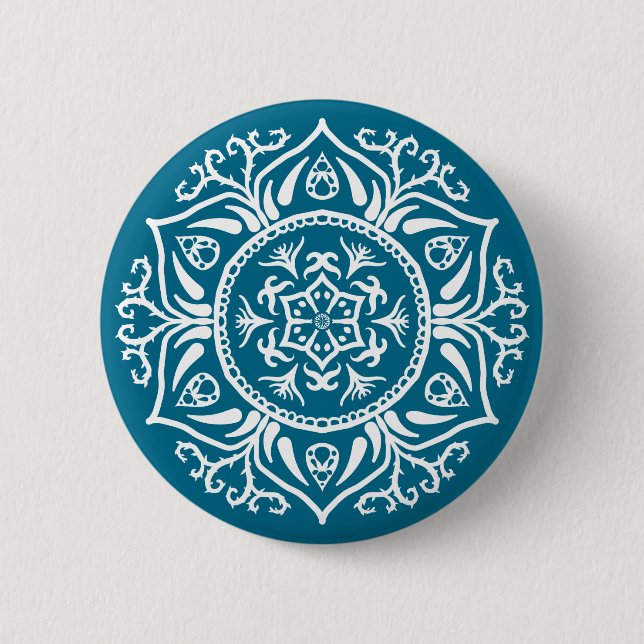 Badge Rond 5 Cm Mandala Tidepool (Devant)