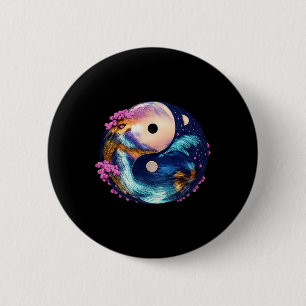 Badge Rond 5 Cm Mandala Yin Yang Zen Harmonie Lance Yoga Méditatio