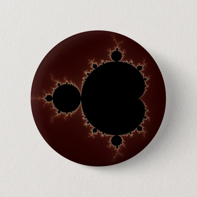 Badge Rond 5 Cm Mandelbrot Set 08 - Fractal (Devant)