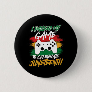 Badge Rond 5 Cm Manette Console de jeux vidéo a mis mon jeu en pau