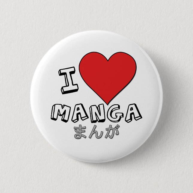 Badge Rond 5 Cm Manga (Devant)