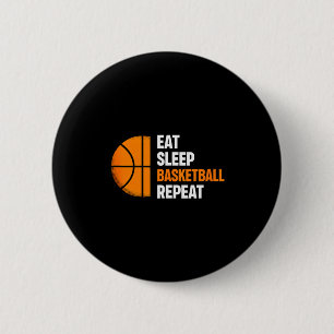 Badge Rond 5 Cm Manger Dormir Basket-ball Répéter Tank Amoureux de