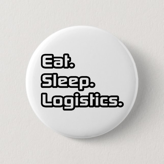 Badge Rond 5 Cm Manger. Dormir. Logistique. (Devant)
