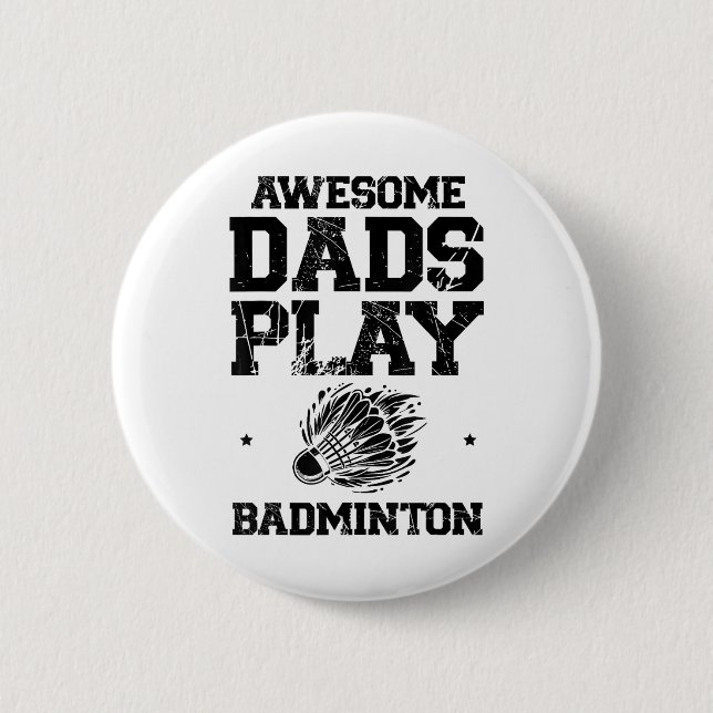 Badge Rond 5 Cm Manger Sleep Badminton Répéter Shuttle Racket (Devant)