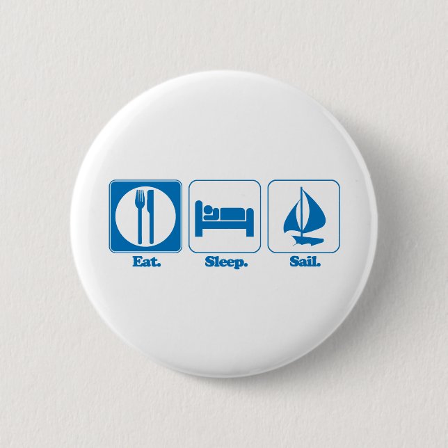 Badge Rond 5 Cm manger voile de sommeil (Devant)