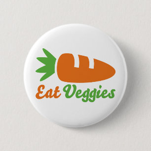 Badge Rond 5 Cm Mangez du légume