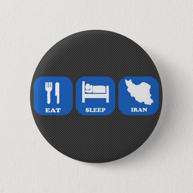 Badge Rond 5 Cm Mangez le sommeil Iran (Devant)