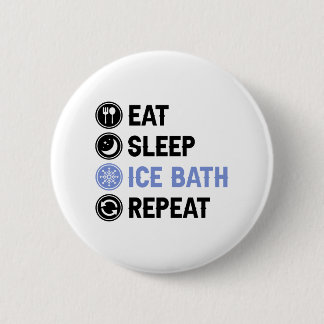 Badge Rond 5 Cm Mangez Sleep Bain De Glace Wim Hof Froid Douche Ic