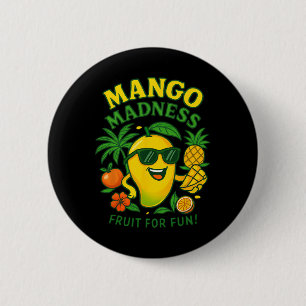 Badge Rond 5 Cm Mangue fruit manguier drôle Vacances d'été pour le