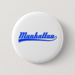 Badge Rond 5 Cm Manhattan avec lave