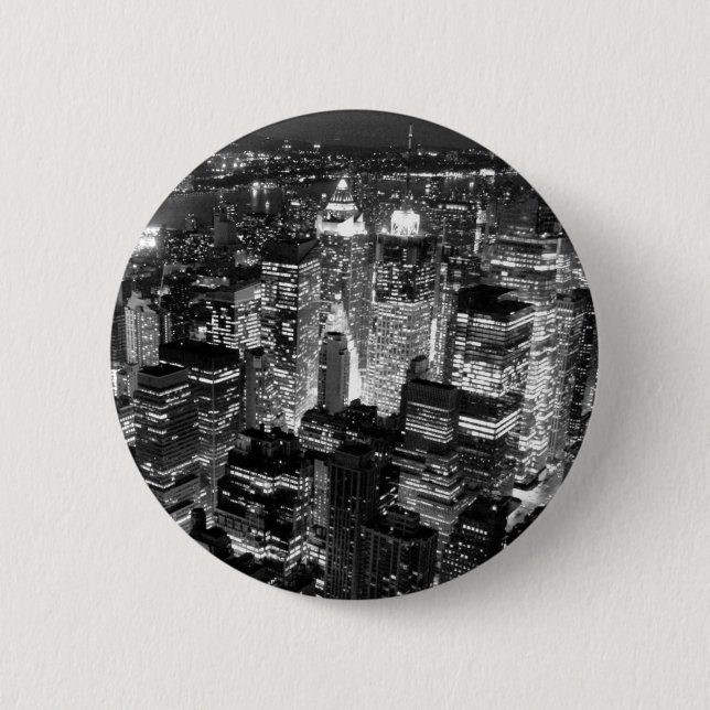 Badge Rond 5 Cm Manhattan New York (Devant)