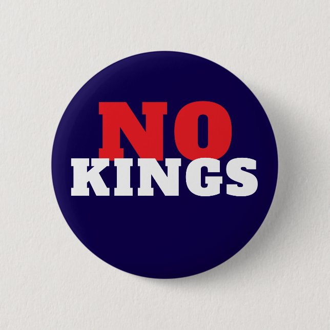 Badge Rond 5 Cm Manifestation contre les rois  (Devant)