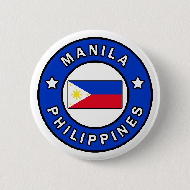 Badge Rond 5 Cm Manille Philippines (Devant)