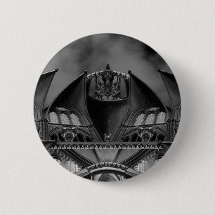 Badge Rond 5 Cm Mansion gothique