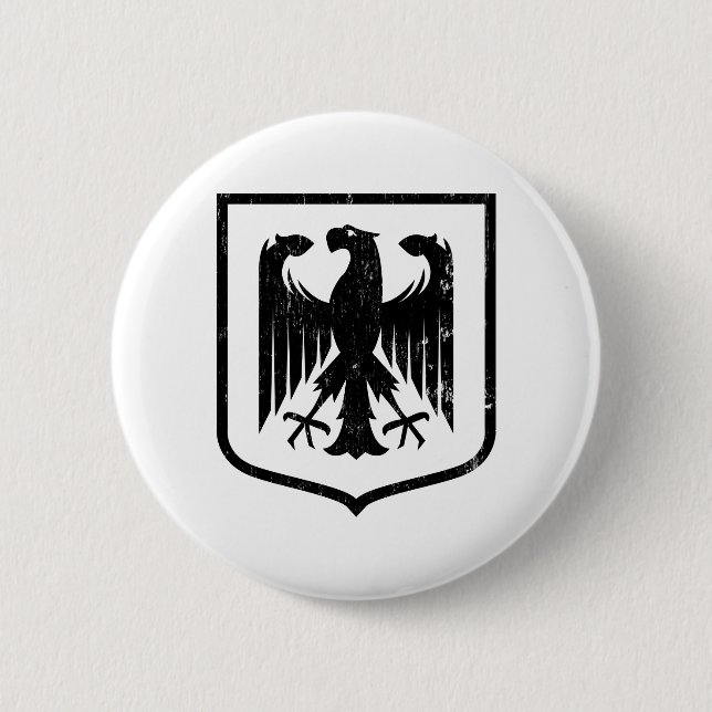Badge Rond 5 Cm Manteau d'Allemand Eagle - du Deutschland des bras (Devant)