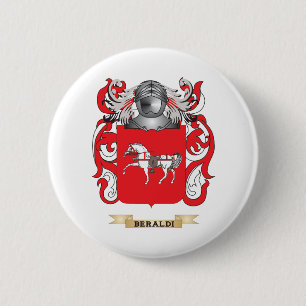 Badge Rond 5 Cm Manteau de Beraldi des bras (crête de famille)
