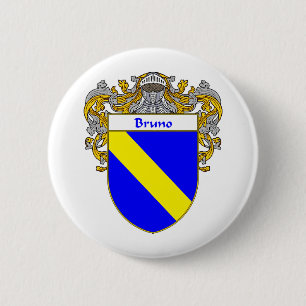 Badge Rond 5 Cm Manteau de Bruno des bras (enveloppés)