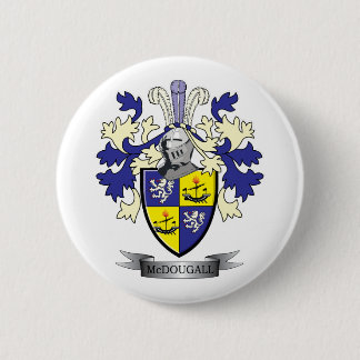Badge Rond 5 Cm Manteau de crête de famille de McDougall des bras
