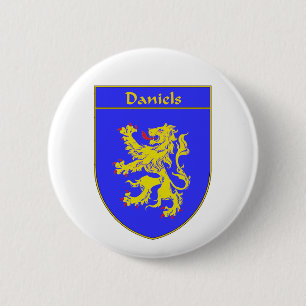 Badge Rond 5 Cm Manteau de Daniels des bras/de crête de famille