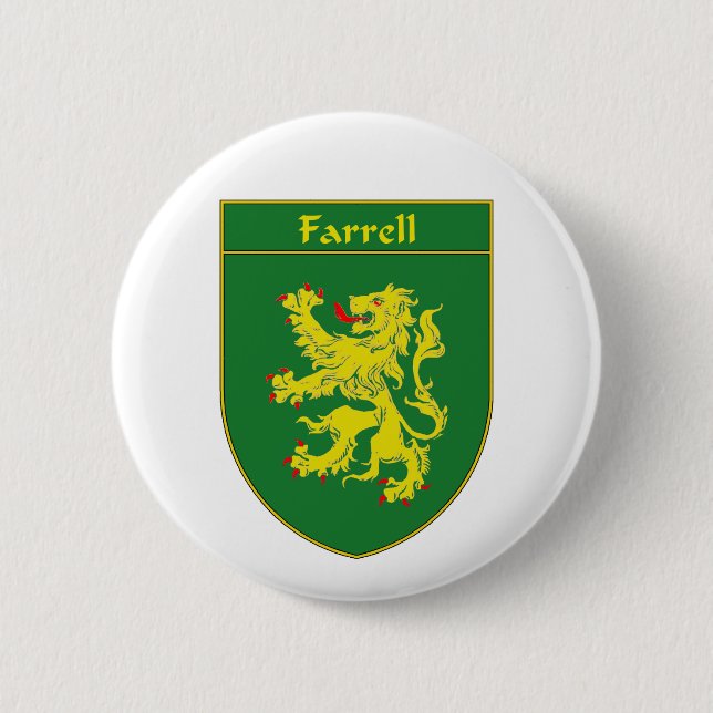 Badge Rond 5 Cm Manteau de Farrell des bras/de crête de famille (Devant)