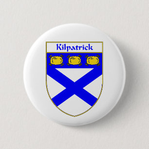 Badge Rond 5 Cm Manteau de Kilpatrick des bras/de crête de famille