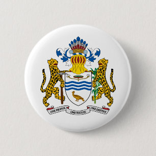 Badge Rond 5 Cm Manteau de la Guyane des bras