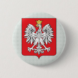 Badge Rond 5 Cm Manteau de la Pologne de détail de bras