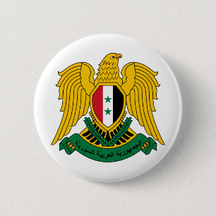 Badge Rond 5 Cm manteau de la Syrie des bras