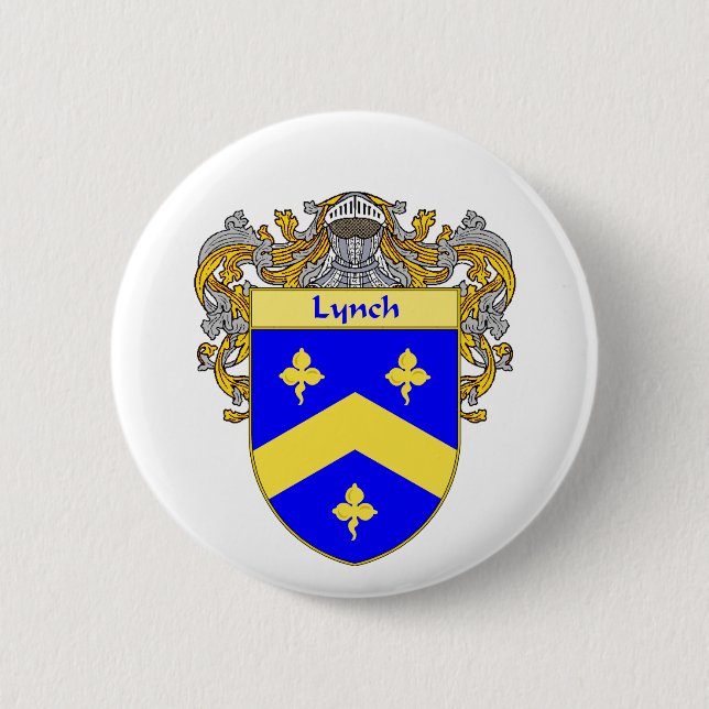 Badge Rond 5 Cm Manteau de Lynch des bras (enveloppés) (Devant)