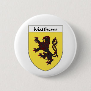 Badge Rond 5 Cm Manteau de Matthews des bras/de crête de famille