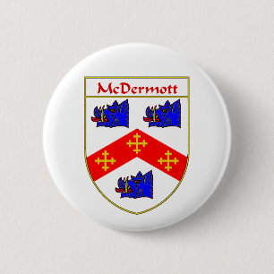 Badge Rond 5 Cm Manteau de McDermott des bras/de crête de famille