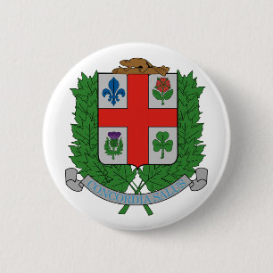 Badge Rond 5 Cm Manteau de symbole de fonctionnaire de Montréal