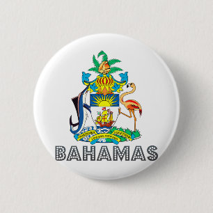 Badge Rond 5 Cm Manteau des Bahamas des bras