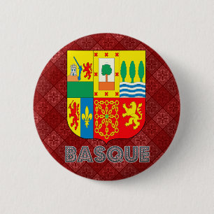 Badge Rond 5 Cm Manteau des bras Basque
