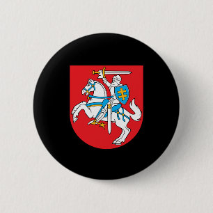 Badge Rond 5 Cm Manteau des bras lithuanien