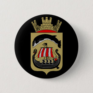 Badge Rond 5 Cm Manteau des bras norvégien