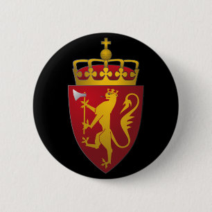 Badge Rond 5 Cm Manteau des bras norvégien