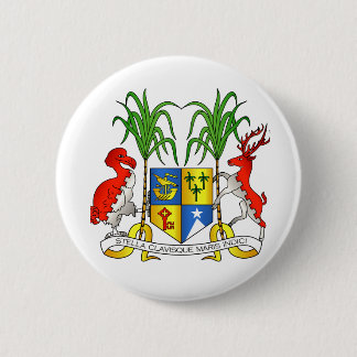 Badge Rond 5 Cm Manteau des Îles Maurice des bras