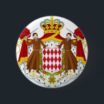 Badge Rond 5 Cm Manteau du Monaco des bras<br><div class="desc">Manteau du Monaco des bras</div>