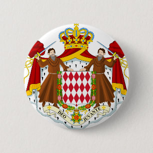 Badge Rond 5 Cm Manteau du Monaco des bras