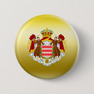 Badge Rond 5 Cm Manteau du Monaco des bras