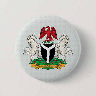 Badge Rond 5 Cm Manteau du Nigéria de détail de bras