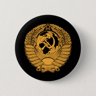 Badge Rond 5 Cm Manteau d'Union Soviétique de Russe vintage de