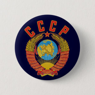 Badge Rond 5 Cm Manteau soviétique de bouton des bras CCCP