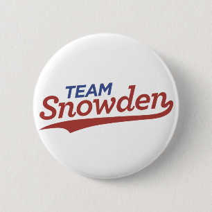 Badge Rond 5 Cm Manuscrit de Snowden d'équipe